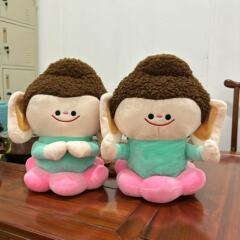 佛小伴玩偶山西大同好礼文创娃娃莲花小佛公仔佛大伴毛绒玩具礼品