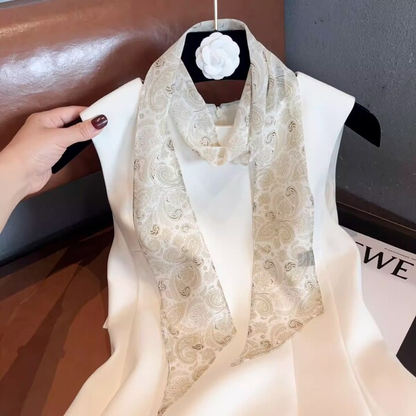 Summer thin silk fashionable scarf