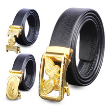 皮带男士男款金色款合金自动扣腰带商务休闲百搭牛仔裤带厂家直供