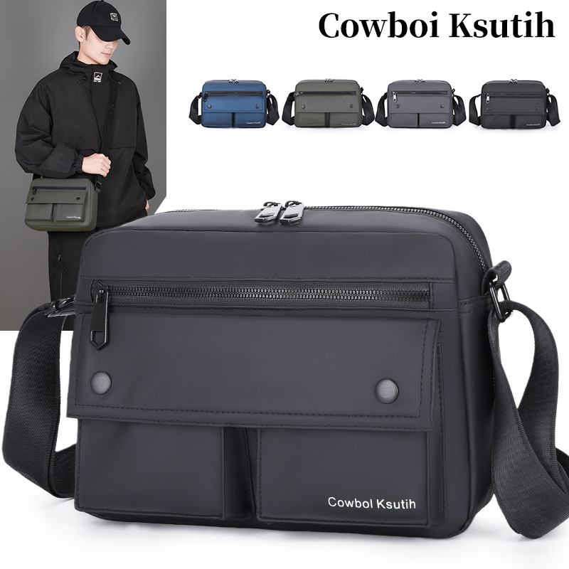 Travel Crossbody Bag for Men, New Multi-Pocket Business Commuter Bag, Small Square Bag, Trendy Shoulder Bag