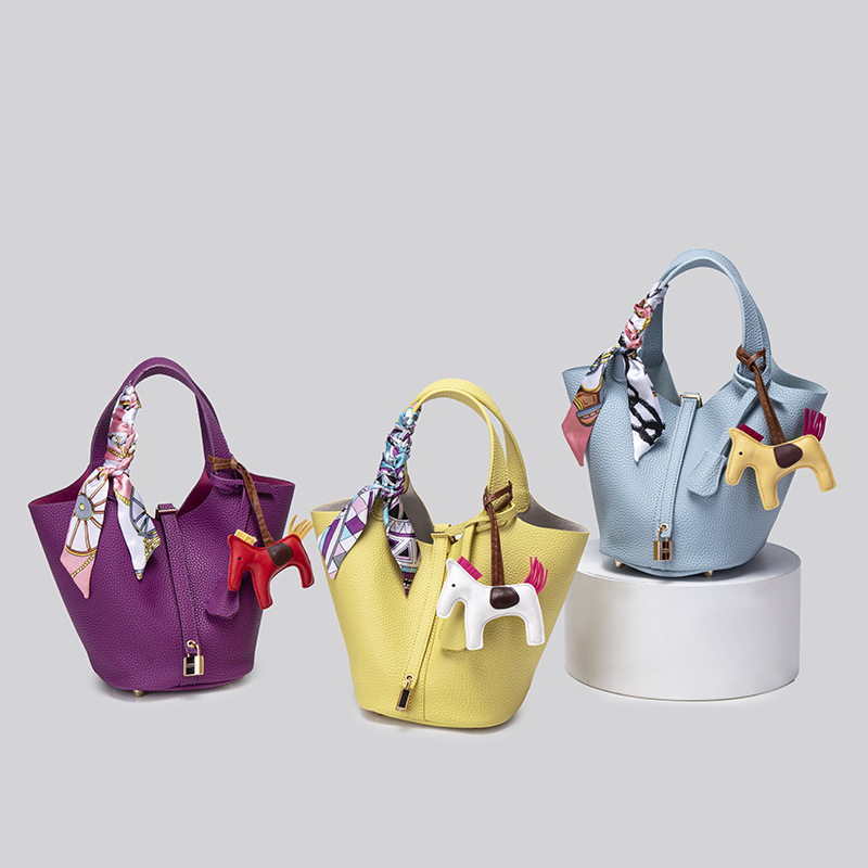 Charhp&Kejnt Official Authentic Niche Satchel Bucket Bag 2025 New Large-Capacity Vegetable Basket for Women