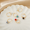 Ring handmade, turquoise beads, set