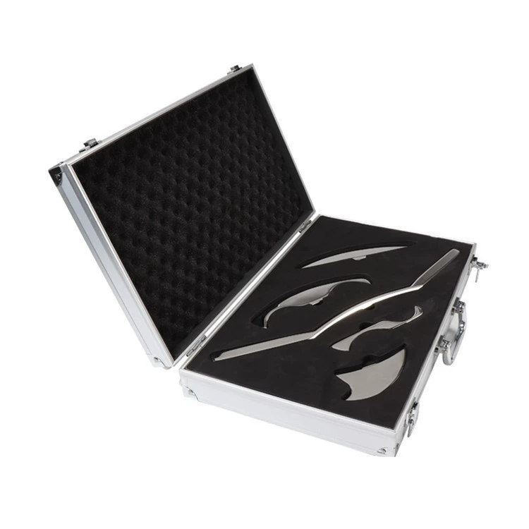 Нож для фасции из нержавеющей стали, полный набор ножей для миофасциального релиза, массажер для расслабления мышц, массажер для меридианов плеч и шеи, скребковый нож