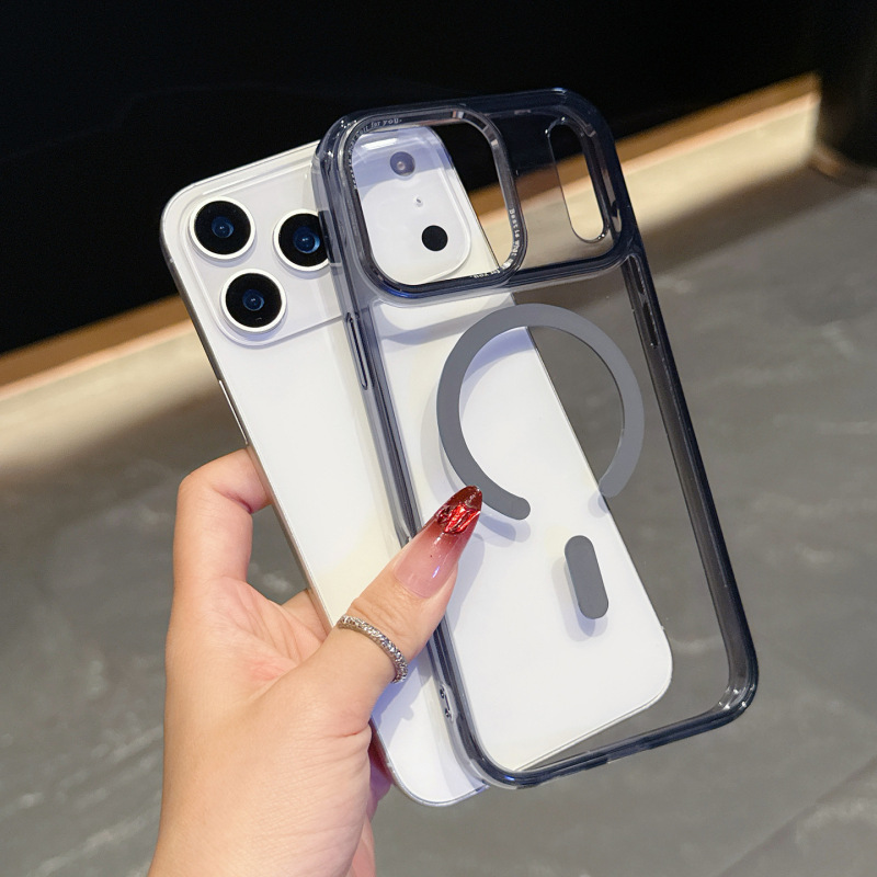 适用iPhone17PROMAX手机壳二合一冰透磁吸苹果17简约防摔保护套16|undefined