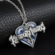 跨境动漫周边kingdom Hearts王国之心个性爱心字母项链饰品项链