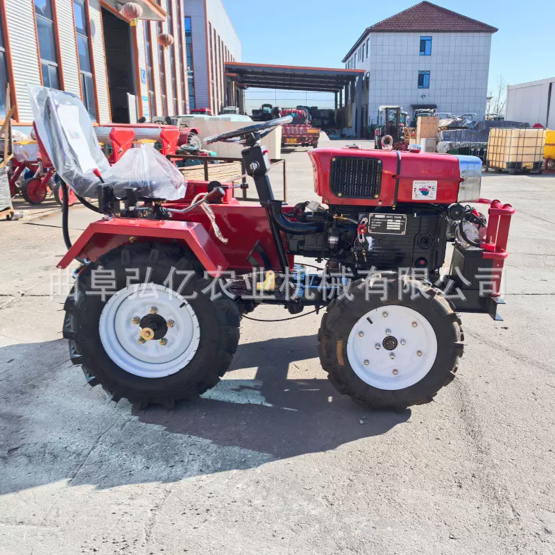 现货供应四轮乘坐微耕机 柴油水冷大棚旋耕碎草机 农用开沟犁地机