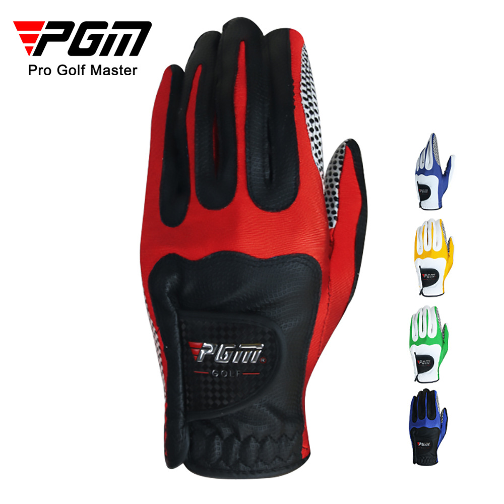 Găng tay golf nam PGM chống trượt, chịu mài mòn, đơn tay — Bên phải Trắng xanh lam