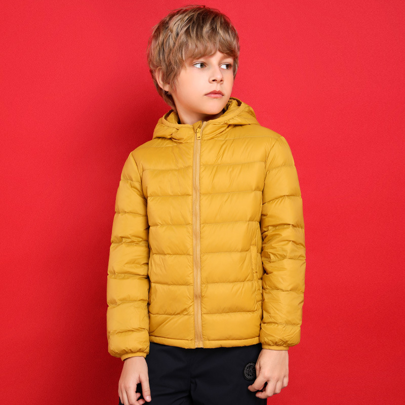 Children's Light down Jacket Short Style Boys and Girls Medium and Large Kidsren's Boys 2024 New Style Hooded Jacket Autumn and Winter Children's Light down Jacket Short Style Boys and Girls Medium and Large Kidsren's Boys 2024 New Style Hooded Jacket Autumn and Winter