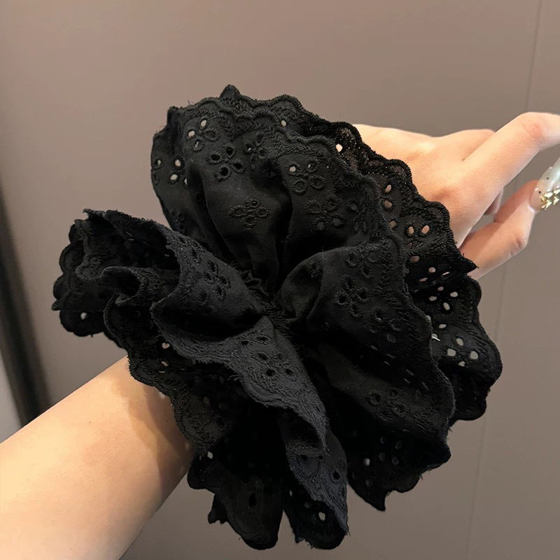 4-블랙 4겹 레이스 대장환 18cm