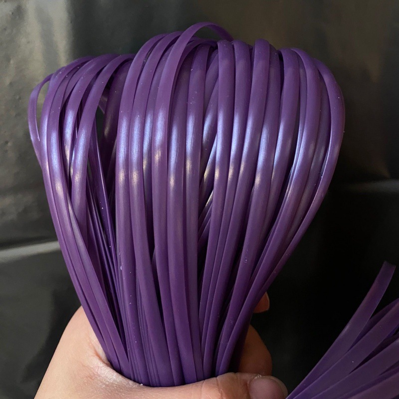 Imitación de ratán 5mm material de tejido de ratán plano hilo de ratán bolsa tejida de ratán de imitación bricolaje sellado de ratán de plástico hecho a mano