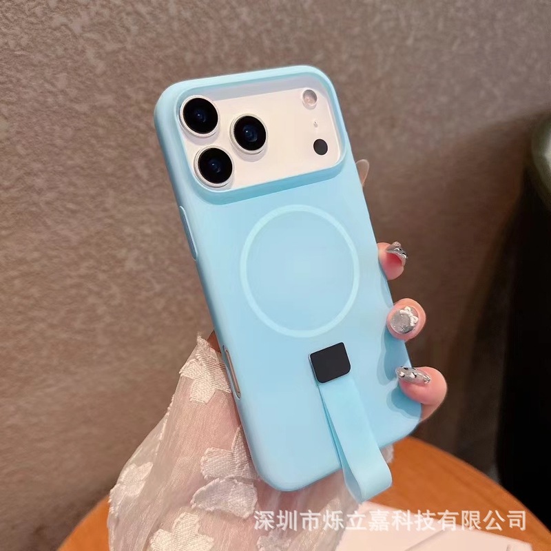 适用iphone17果冻糖果小尾巴磁吸手机壳苹果16PROMAX一体挂绳护套|undefined