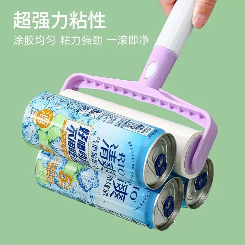 粘毛卷纸粘毛器滚筒可撕式替换芯衣服去毛器滚刷粘纸滚撕纸粘尘纸|undefined