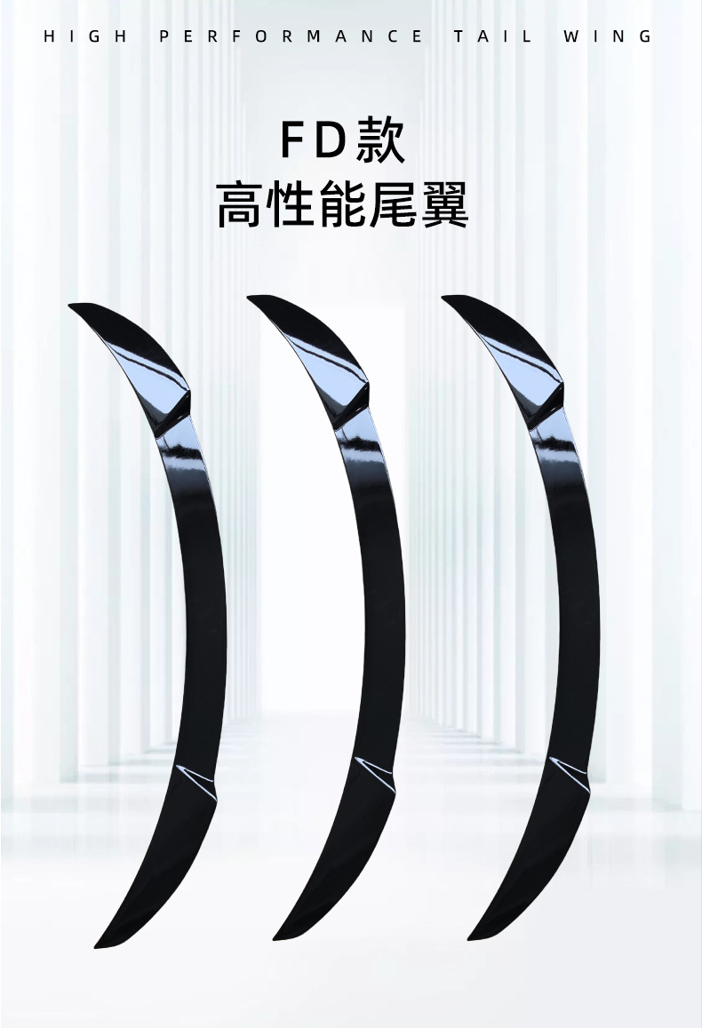 Suitable for 13-19 Mercedes-Benz Cla-Class Cla220 Cla200 Modified W117 Fd Style Rear Wing Modification Parts