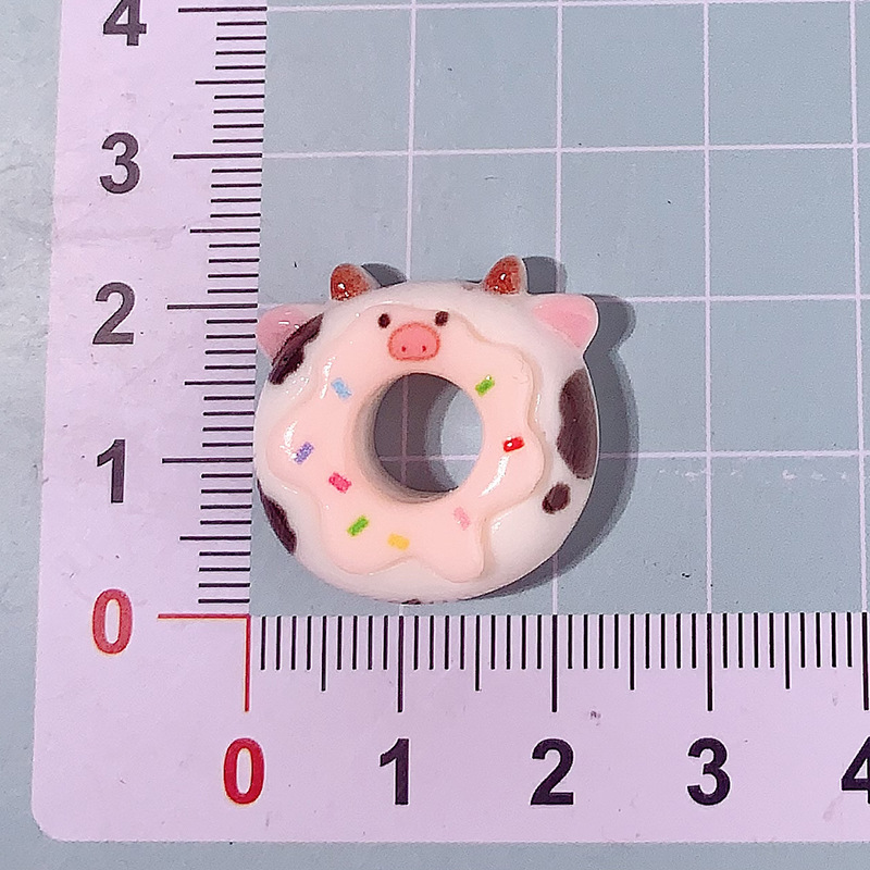 Nuevo animal panda donut diy accesorios de resina adornamiento de cabello cremoso caja de teléfono móvil botón de zapato taza de agua pegatinas hechas a mano
