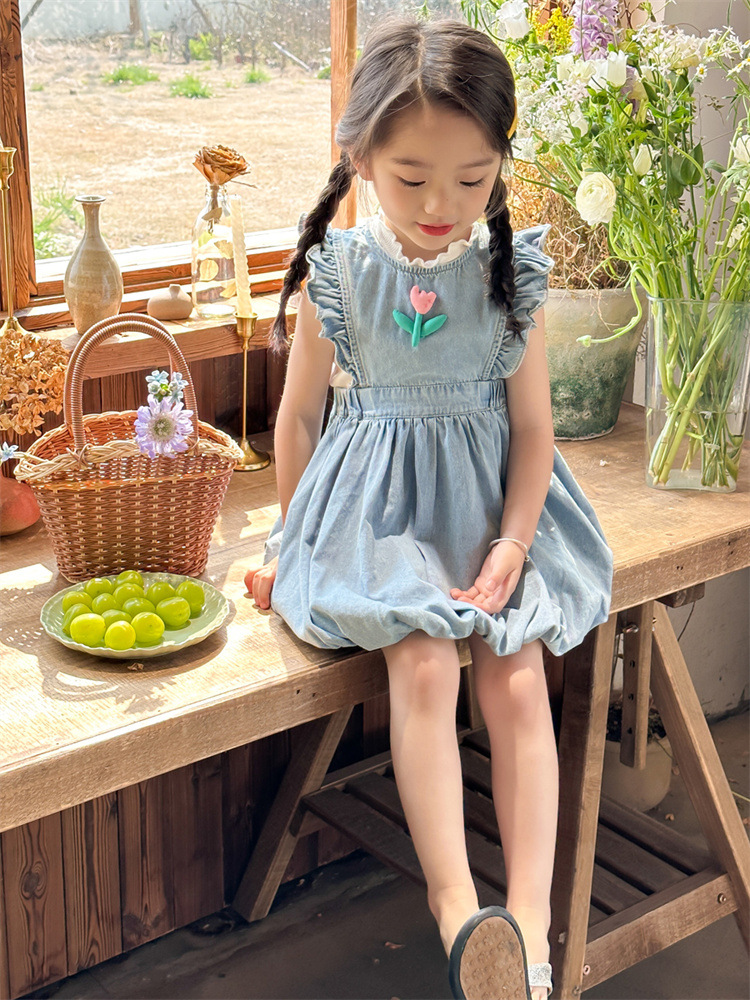 ¡Oferta especial de ropa de primavera para niñas 2025! Gran descuento, renovado con un solo clic] Set de vestidos de niñas Mori