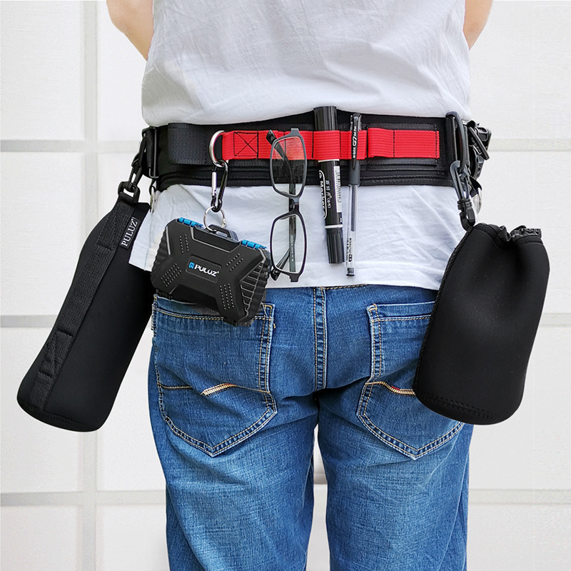 Puluz Fat Cow Multifunctional Photography Belt Mountaineering Cycling Waist Bag Slr Digital Camera Fixed Quick Release Belt