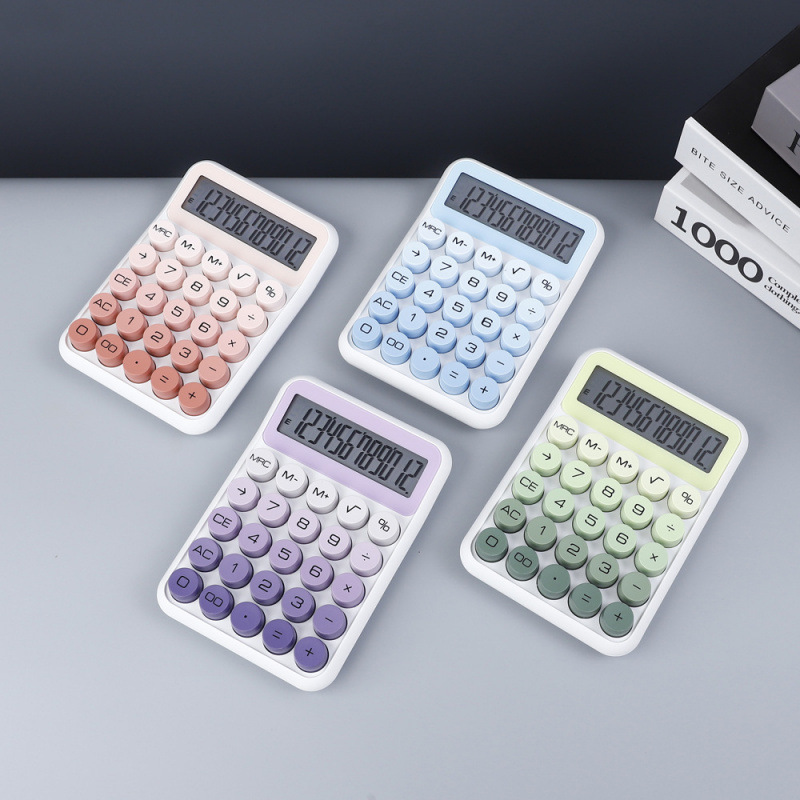 Calculadora de teclado mecánico de dopamina computadora portátil especial para exámenes de estudiantes calculadora de pantalla grande de 12 bits