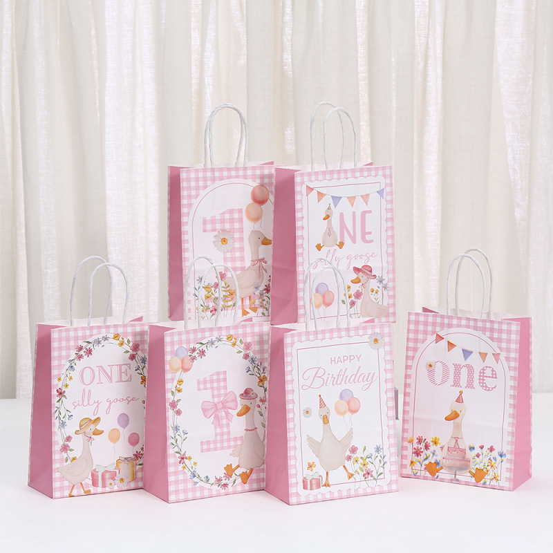 卡通动漫印花手提袋儿童生日伴手礼包装袋节日派对零食糖果礼品袋