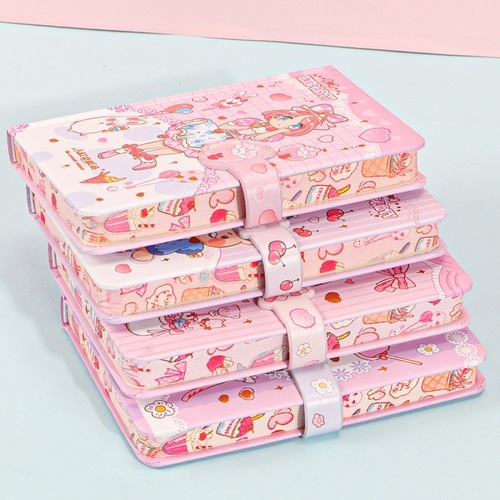 High-looking 64K hot stamping color page notebook student diary notebook cartoon cute notebook wholesale