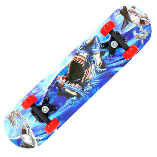 Factory Wholesale 2406 Four-Wheeled Skater Beginner Dual-Side Skating Board for Boys and Girls, 6-12 Years Old, Maple Wood Skateboard