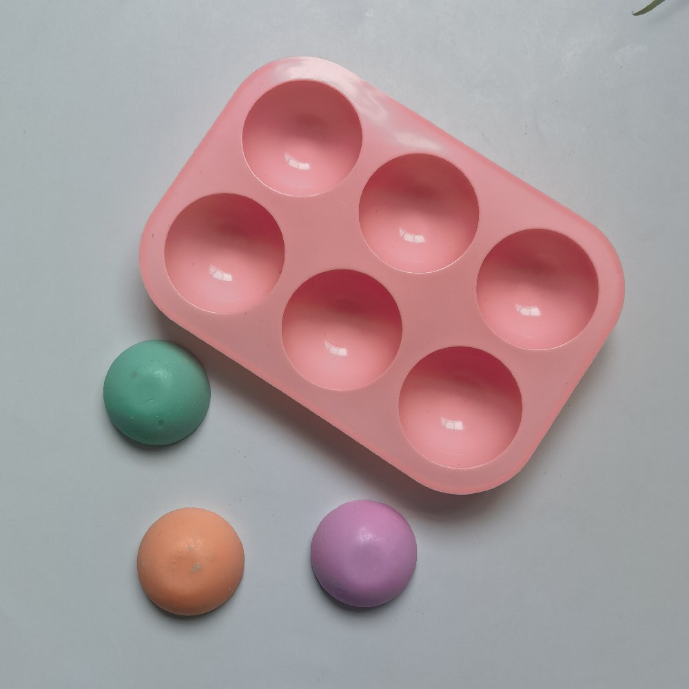 6 pequeñas semicirculares 431 molde de silicona para pastel de chocolate molde de pan herramientas de horneado