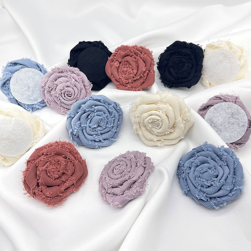 Stoffblumen Kamelien Handgefertigte Rosen Anstecknadel Für Kleidung_voghion.com