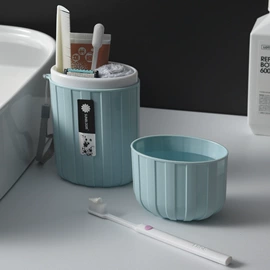牙刷套;垃圾桶;化妆品收纳盒