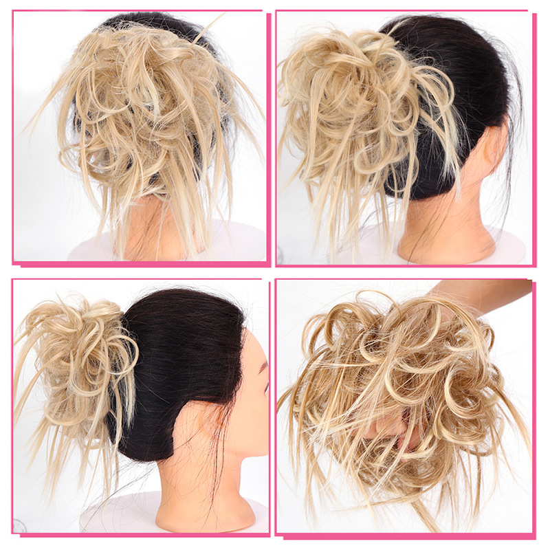 Synthetic hair Bag Messy Women's Fluffy Chicken Tail Curled Circles _voghion.com