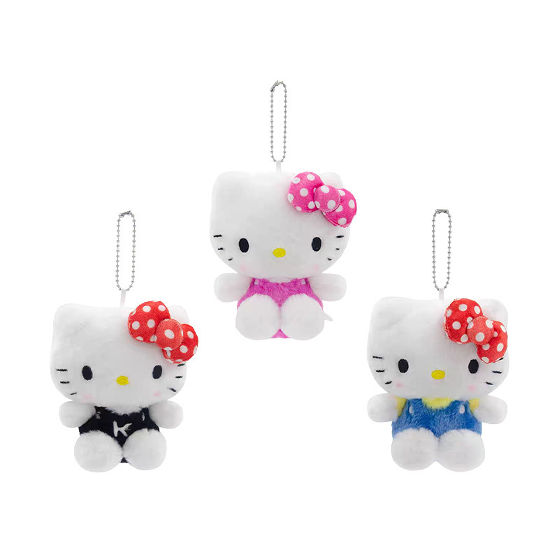 三丽鸥正版毛绒玩具hellokitty玩偶公仔娃娃kt凯蒂猫小挂件包吊饰|undefined