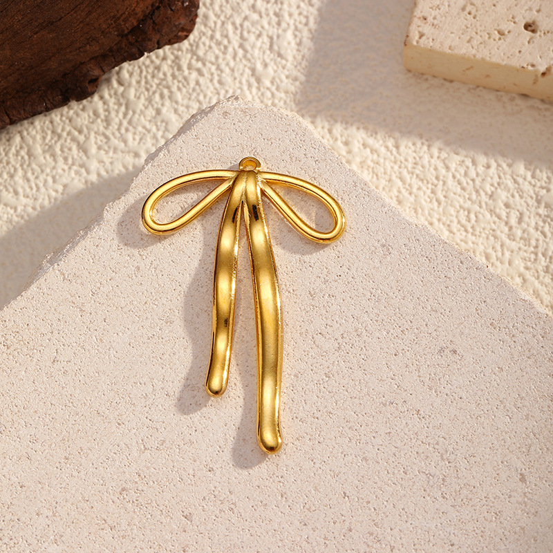 Acero inoxidable transfronterizo 18K oro verdadero DIY collar pendientes joyería amor colgante accesorios colgante pulsera