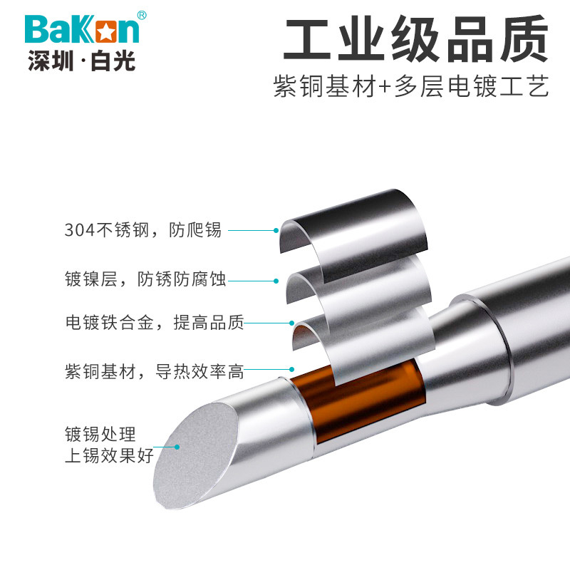 Wholesale 900M White Light Soldering Iron Tip, Iron Head, Cutting Tip, Lo-Tip, 936 Soldering Iron Nozzle, Chrome Iron Tip, Welding Head