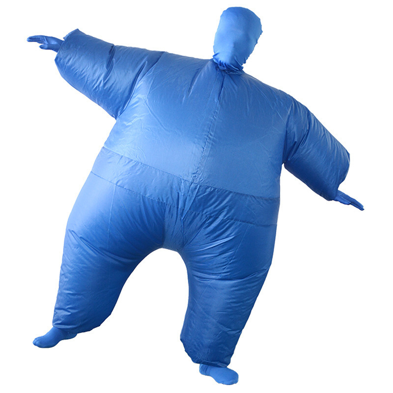 Halloween blanco silicona infláble disfraz de espectáculo festivales baile fiesta sumo enmascarado muñeca infláble