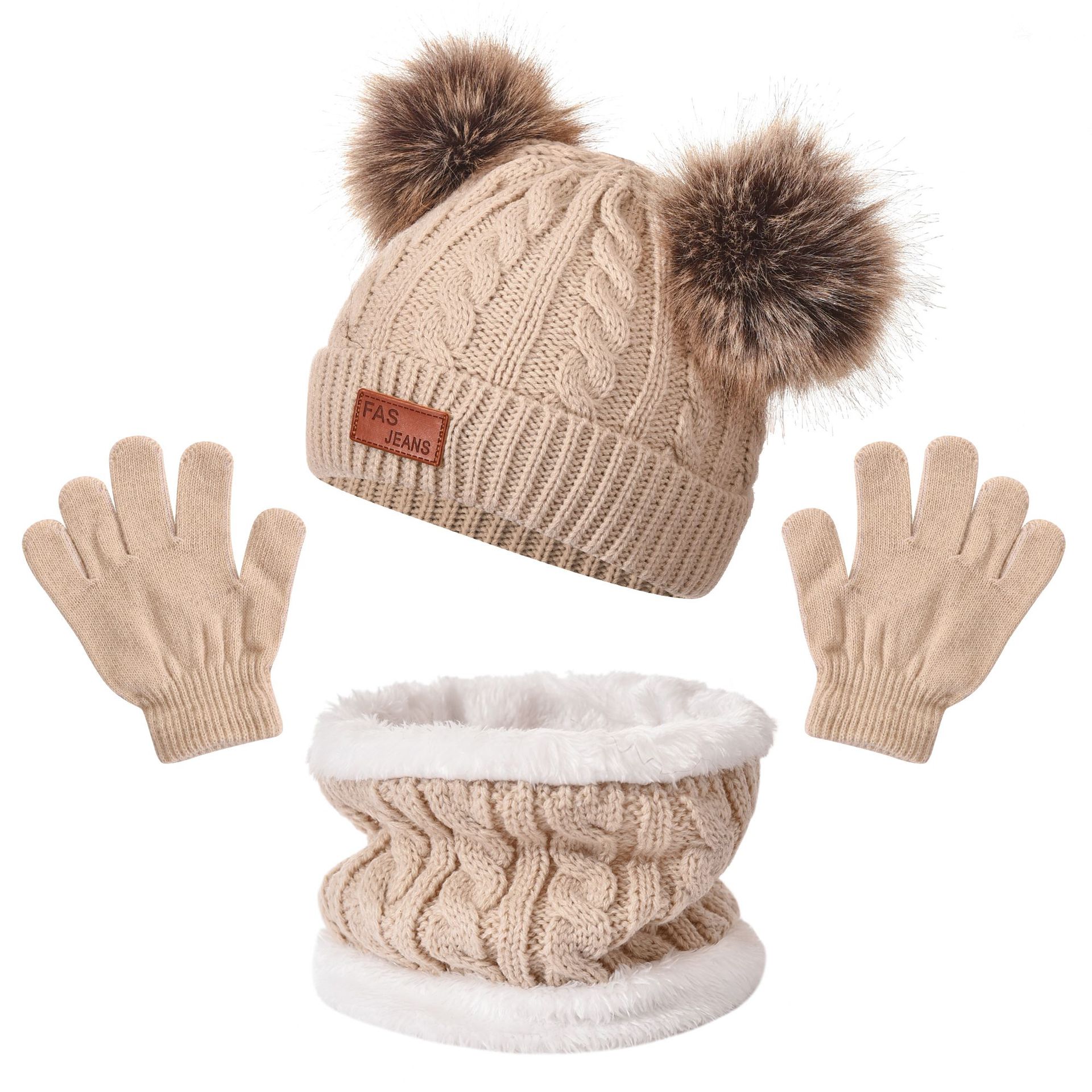 Winter Season Women's Simple Style Classic Style Color Block Beanie Hat