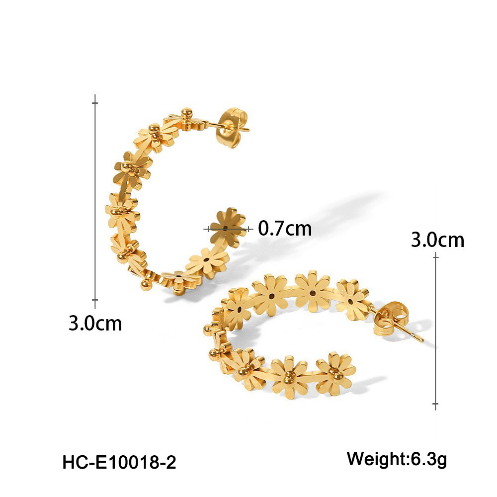 9g Weight Ion Plating (IP) Gold Plating Process 316 Stainless Steel Ear Needle Material 18K Real Gold Plated Plating Material Earrings Classification 1 Pair Quantity Casual Occasion 304 Stainless Steel Material Geometric Pattern Women's Gender Simple Style Style Waterproof Non Tarnish, Plating Craft Ion Plating (IP) Real Gold Plated Geometric Titanium Steel Simple Style Waterproof Non Tarnish Earrings 6