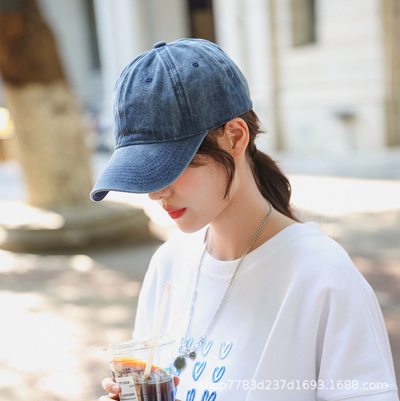 デニムキャップ レディース 秋冬 広いつば 大きな頭囲 小顔効果 帽子 インスタ映え メンズ ベースボールキャップ 韓国風|undefined