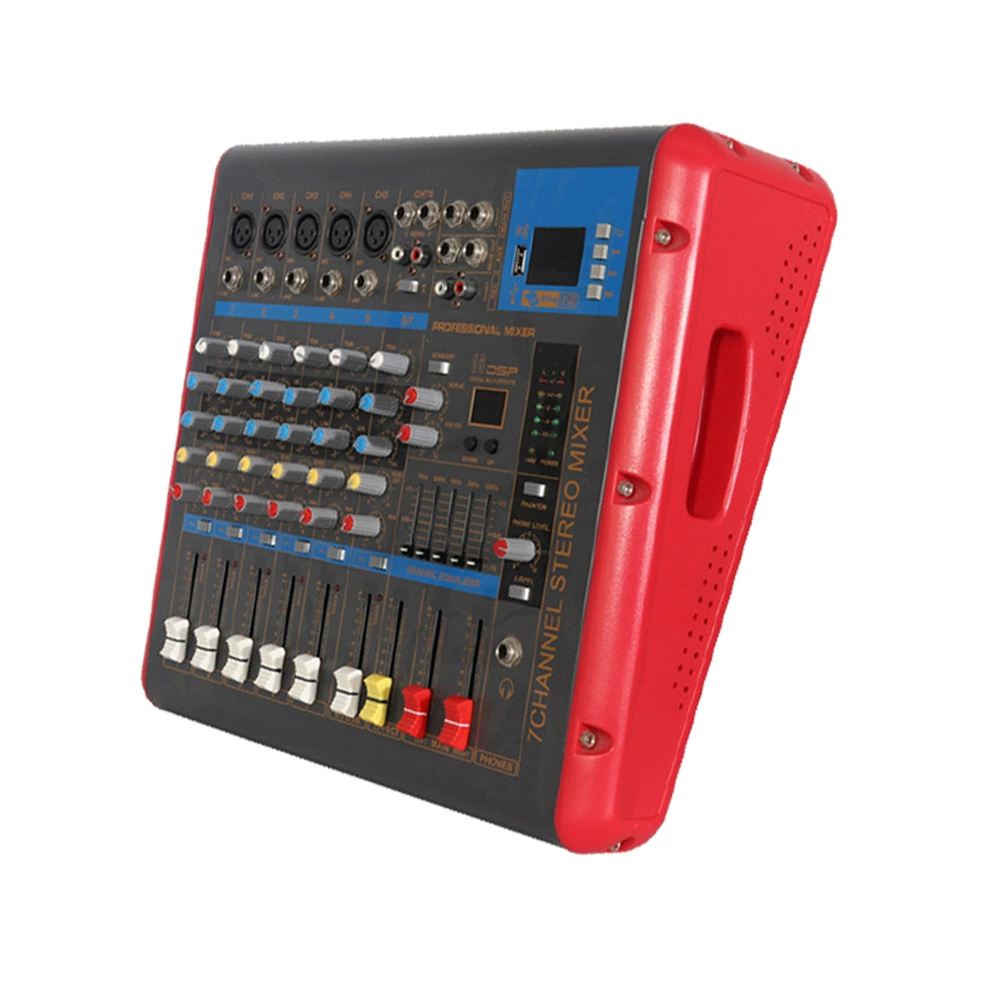 250W Профессиональный Bluetooth-микшер для записи на сцене usb микшер с усилитель все в одном