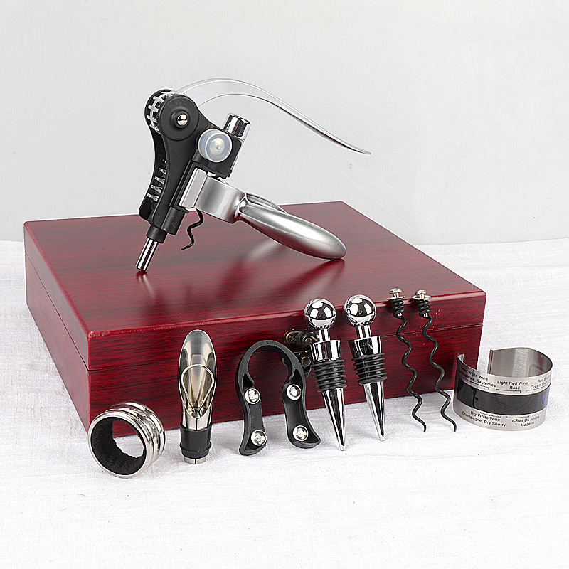 Venta caliente transfronteriza conejo cabeza botella abridor vino Vino conjunto caja de regalo traje de alta calidad botella de vino abridor