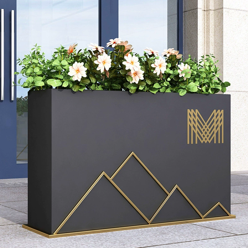 Высокоскоростная железнодорожная станция из нержавеющей стали цветочный ящик цветочный желоб