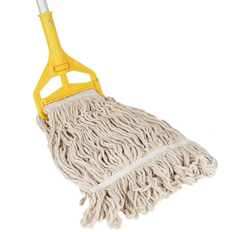 Amazon Commercial Industrial Mop Wooden Floor Wax Mop Pure Cotton Line Mop Removable and Washable Wax Mop