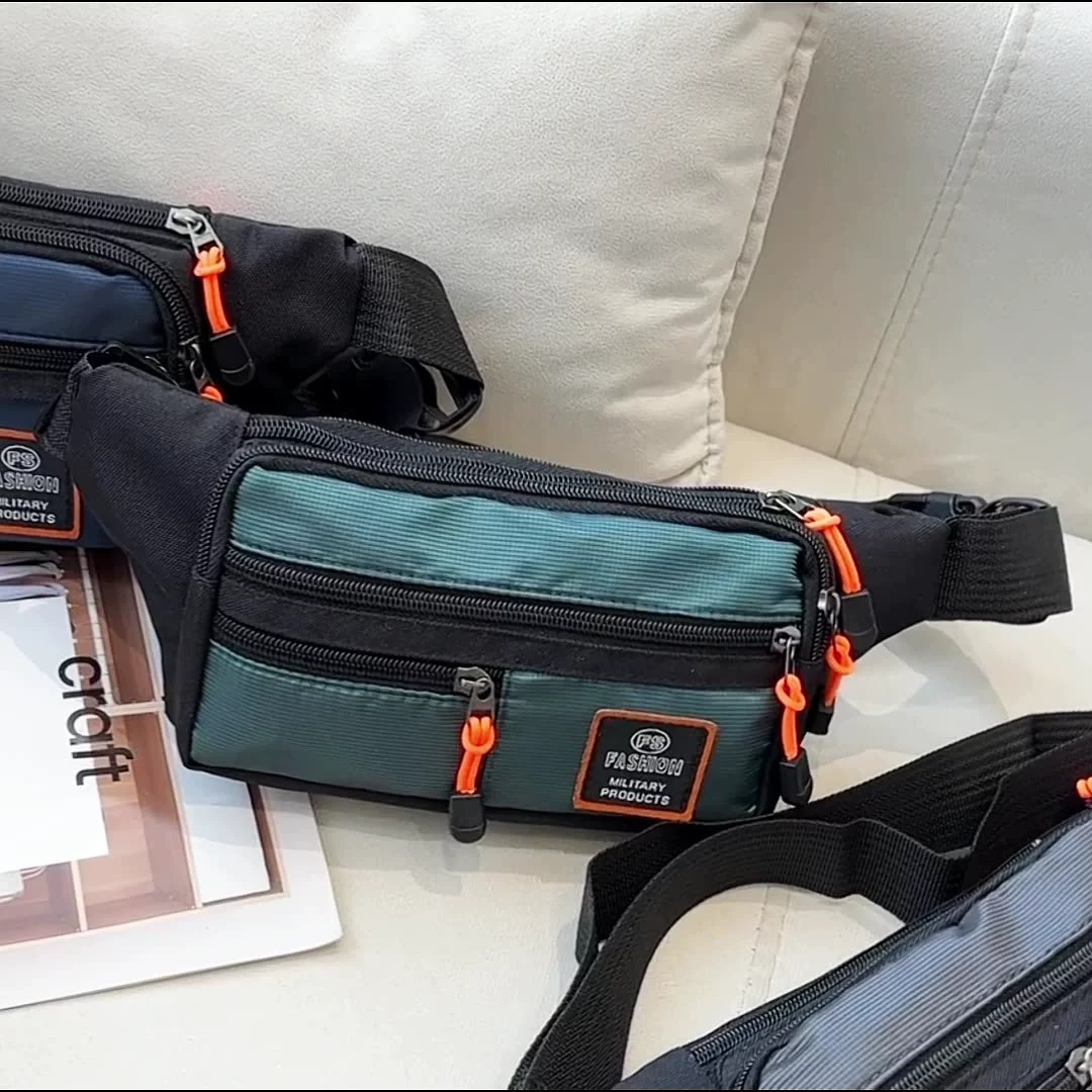 2024 новые большие карманы для талии мужской многослойный водостойкий износостойкий открытый спортивный мобильный телефон кошелек