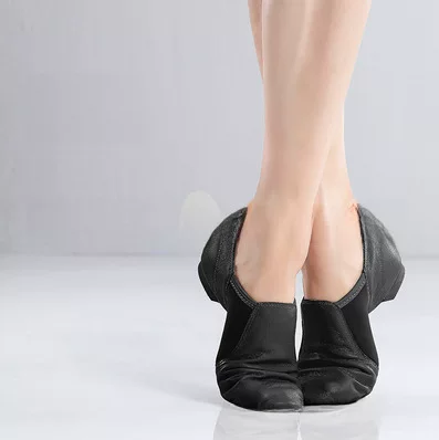 Adult Children Low Heeled Flat Jazz Shoes Teachers Dance Outdoor Oxford Cloth Mesh Latin Square stretch cloth