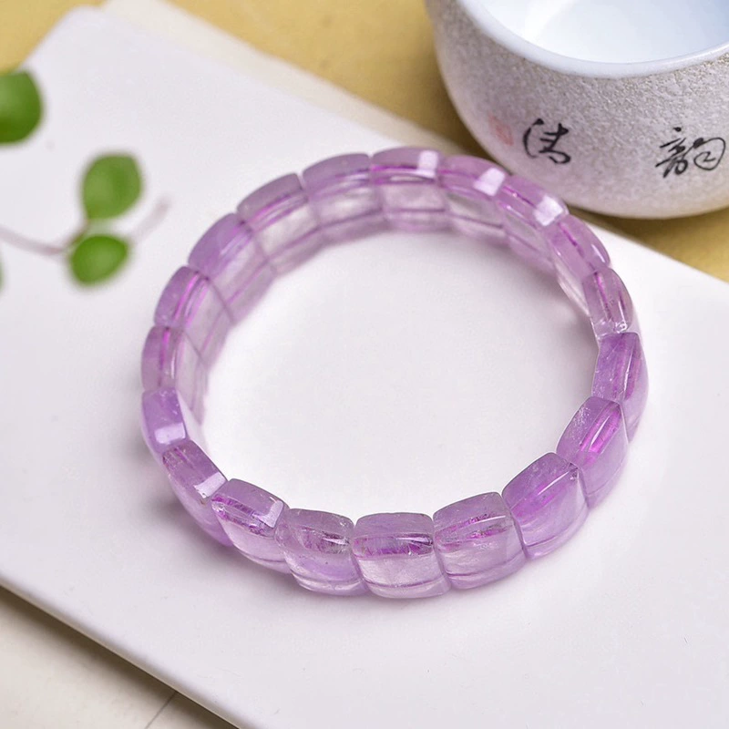 Lavender crystal bracelet with amethyst, jewelry, Birthday gift