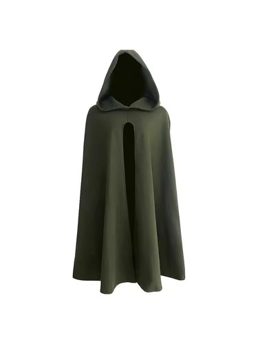 Medieval Cloak Halloween Pirate Witch Open Front Cape Suede Four Colors Western European and American Fantasy Autumn and Winter