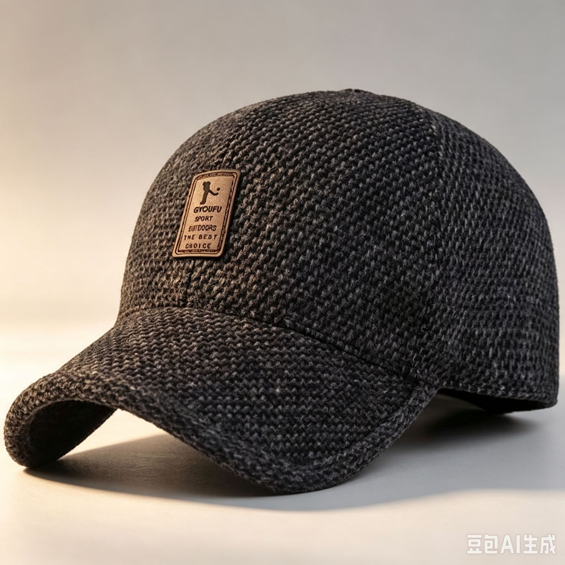 New autumn and winter thickened warm hats for middle-aged and elderly men, woolen hats, baseball caps, ear-protecting duckbill caps, men's hats