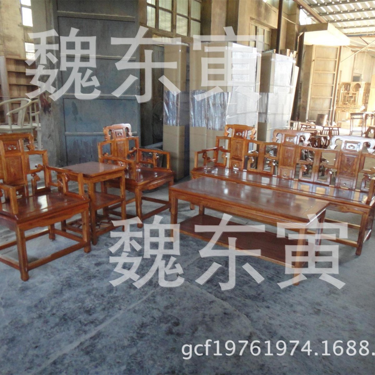 仿古中式古典家具座具实用家具太师椅沙发五件套|ms