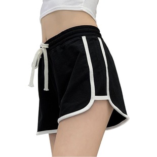 Sports Shorts Women's Summer Casual Loose Straight-Leg Pants High Waist Slimming Anti-Light Three-Point Yoga Hot Pants