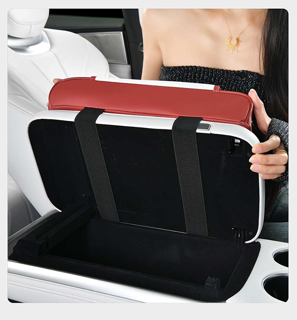 Car Armrest Box Mobile Phone Charging Integrated Small Central Armrest Box Pad Car Multi-Function Cup Holder Mobile Phone Storage