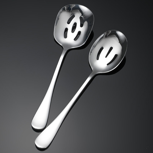 Stainless steel public spoon kitchen Western food hotel large rice serving spoon serving self-service spoon