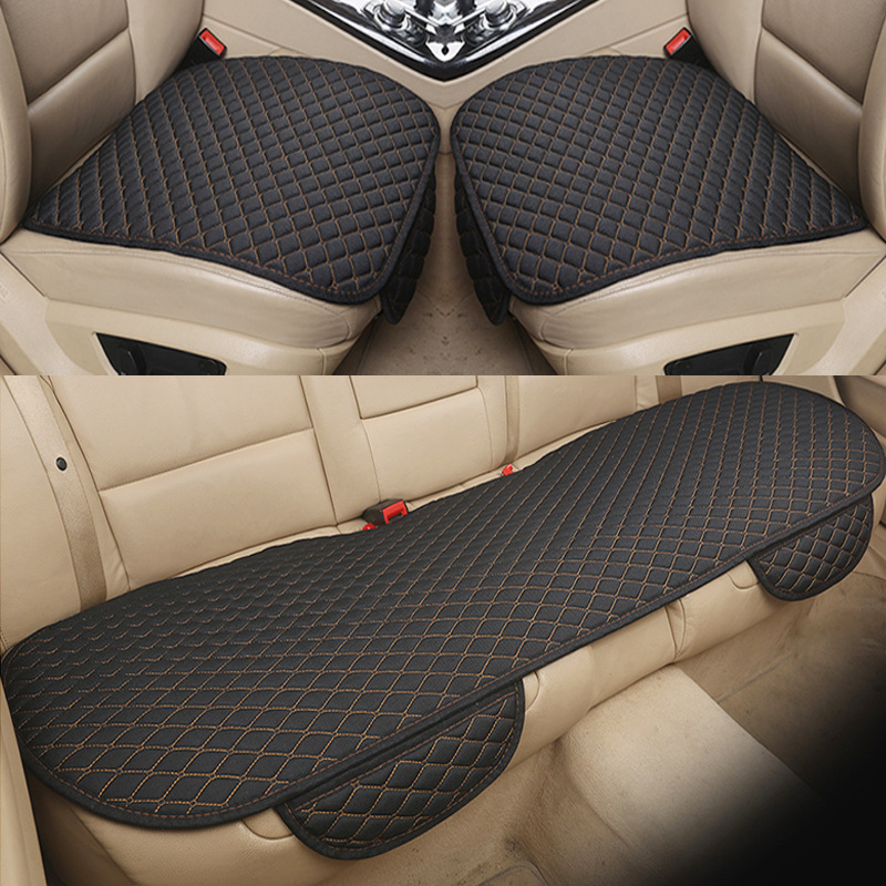Cojín lavable del asiento de coche cuatro estaciones cojín de asiento de lino universal cojín de asiento de camioneta de tres piezas cojín de asiento individual