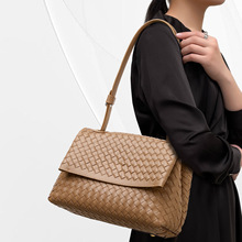 CCAMO气质包包轻奢小众高级感编织女包真皮女士通勤包单肩腋下包